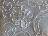 Craftuneed Bundle 6pcs Ivory sequins lace applique sew on bridal embroidered floral tulle lace motif patch