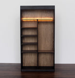 1:6 Scale Miniature Dollhouse Wardrobe Closet DIY Kit | Pre-Coloured Wood Panels Flat Pack Unassembled