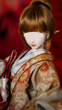 Handmade Doll Kimono Miniature Japanese Style Traditional Outfit with Obi 1/4 1/3 Scale