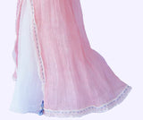 Handmade 1:6 Scale Victorian Style Doll Dress with Necklace – Custom Miniature Fashion Outfit