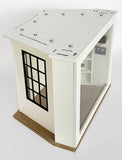 Handmade 1:6 Scale Hexagon Dollhouse Room Wooden Miniature Display Scene