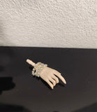 Handmade 1:6 Scale Doll Black Dress Outfit Set with Miniature Hat, Necklace & Bracelet