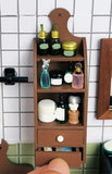 1:6 Scale1:6 Scale Dollhouse Bathroom Shelf Toilet Paper Holder Handmade Miniature Wood Furniture