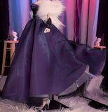 Handmade Miniature Gradient Purple Couture Doll Dress with Necklace Petticoat Belt Available in 1/6 1/4 1/3