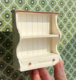 1:6 Scale Dollhouse Kitchen Furniture Miniature Vintage Style Sink Counter Wooden Cupboard Shelves Cabinet For Dolls Handmade