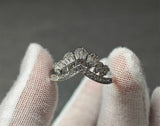 1:6 Scale Miniature Wedding Veil and Crown Set Handmade Doll Bridal Accessories