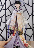 Handmade Doll Kimono Outfit with Obi Japanese Style Miniature Doll Dress 1/6, 1/4, 1/3