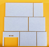 Craftuneed 1:6 Scale Miniature Dollhouse Kitchen Set L Shaped Cabinet with Sink Cupboard Organiser Doll Furniture Available in ivory or blue