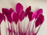 20pcs Purple Pink Goose Feathers For Millinery Hat Making Costume DIY Supplies