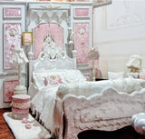 Handmade Miniature Background Board PVC Lace Wall Panel Dollhouse Backdrop 1/6 1/4 Scale