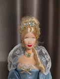 Handmade 1:6 Scale Doll Crown Miniature Crystal Tiara for Fashion Dolls (Multi-Color)