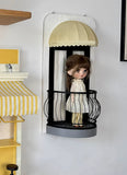 Craftuneed 1:6 scale Dollhouse Paris Balcony Scene French Style Wall Mounted Display for Fashion Dolls Handmade Personalised Logo