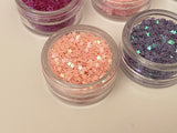 Craftuneed Bundle 8packs Nails face art glitter stars hearts eyes sequins Festival eyeshadow makeup art craft making