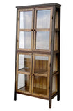 1:6 Scale Dollhouse Display Cabinet Handmade Miniature Wooden Storage Furniture