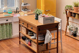 Craftuneed 1:6 Scale Miniature Dollhouse Wooden Kitchen Island Doll Bar stools Crate furniture Cottage Style Handmade