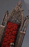 Craftuneed 1:6 Scale miniature dollhouse Gothic Royal Throne Chair Resin Doll furniture Black Gold White Red Handmade