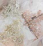 Silver Rhinestone Applique Crystal Motif Embellishment for Sewing Craft