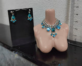 1:6 Scale Doll Necklace and Earrings Set Miniature Rhinestone Jewellery Multiple Colours