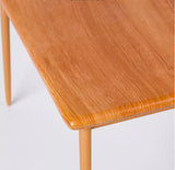 Craftuneed 1:6 Scale Miniature Brown Dining Table and Chairs Set Dollhouse Wooden Kitchen Dining Room Doll furniture