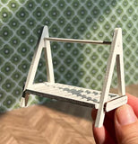 1:6 Scale Dollhouse Kitchen Furniture Miniature Vintage Style Sink Counter Wooden Cupboard Shelves Cabinet For Dolls Handmade