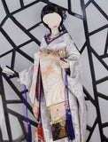 Handmade Doll Kimono Outfit with Obi Japanese Style Miniature Doll Dress 1/6, 1/4, 1/3
