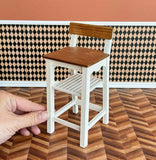 Handmade Dollhouse Kitchen Cabinet Bar Table Miniature Farmhouse Furniture 1:6 Scale