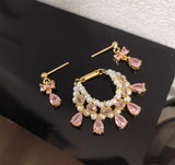 Handmade 1:6 Scale Royal Style Doll Jewelry Set – Miniature Pearl Gemstone Style Crown, Necklace & Earrings