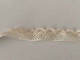 Craftuneed Bundle 13Meters ivory cotton crochet lace trim sewing dress lace trimming 1.6cm width