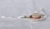 1:6 Scale Doll Hat Mini Straw Hat Handmade Miniature Accessory Lace Ribbon Floral