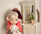 Miniature Screen Cabinet DIY Kit – 1/12 & 1/6 Scale Dollhouse Furniture Craft (Unassembled)