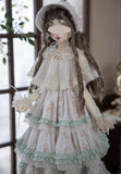 Victorian Rococo Floral Doll Dress Set Handmade Miniature Outfit 1/6 1/4 1/3 Scale