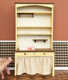 Handmade Dollhouse Kitchen Cabinet Bar Table Miniature Farmhouse Furniture 1:6 Scale