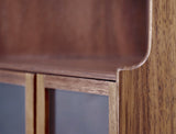 Craftuneed 1:6 Scale Miniature Wooden Corner Cabinet Handmade Dollhouse Storage Shelf Display Unit Furniture For Dolls