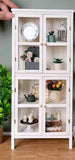 1:6 Scale Dollhouse Display Cabinet Handmade Miniature Wooden Storage Furniture