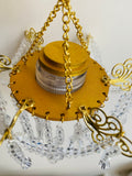 Handmade Miniature Faux Crystal Chandelier Light 1:6 Scale Dollhouse Hanging Ceiling Lamp