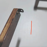 Miniature Doll Bed 1:6 Scale Vintage Style Wooden Dollhouse Bed Frame Unassembled