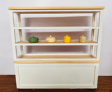 Craftuneed 1:6 Scale Handmade Dollhouse Wooden Kitchen Furniture Miniature Cabinets Storage Shelves &amp; Drawers Island Unit and Cupboard