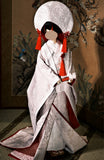 Handmade Doll Wedding Kimono Miniature Japanese Style Shiromuku Bridal Outfit 1/4 1/3