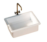 Craftuneed 1:6 Scale Miniature Dollhouse Kitchen Wooden Cabinet Sink Tap Doll Bathroom Furniture Sink Cabinet Faucet