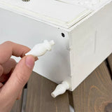 Handmade 1:6 scale Dollhouse Wardrobe Cabinet French Style Miniature Furniture Storage