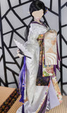 Handmade Doll Kimono Outfit with Obi Japanese Style Miniature Doll Dress 1/6, 1/4, 1/3