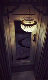 Handmade Dollhouse Faux Crystal Chandelie 1:6 Scale Miniature Ceiling Light Hanging Lamp