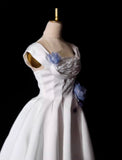 Craftuneed Handmade Classic White Doll Dress Set with Petticoat & Necklace Custom Fit for 1/6 1/4 1/3 Scale dolls