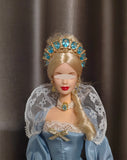 Handmade 1:6 Scale Doll Crown Miniature Crystal Tiara for Fashion Dolls (Multi-Color)