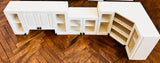 Handmade Dollhouse Kitchen Cabinet Set 1:12 Scale Miniature Wooden Corner Kitchen Units