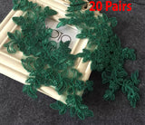 20 Pairs Embroidered Lace Appliques, Floral Tulle Lace Motifs Patch, Sewing Craft Supply
