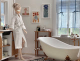 Craftuneed 1:6 Scale Doll White Bathrobe or 3-Piece Towel Set Miniature Dollhouse Spa Bathroom Accessories For Fashion Dolls