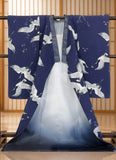 Handmade Doll Kimono Outfit with Obi Miniature Japanese Style Clothing 1/4 1/3 Scale