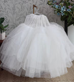 Handmade Sky Blue Doll Fairytale Ball Gown Miniature Dress & Petticoat 1/6 1/4 1/3 Scale