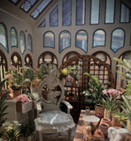 Miniature Greenhouse with Porch DIY Kit – 1/12, 1/6 Scale Dollhouse Furniture Craft Kit Unfinished